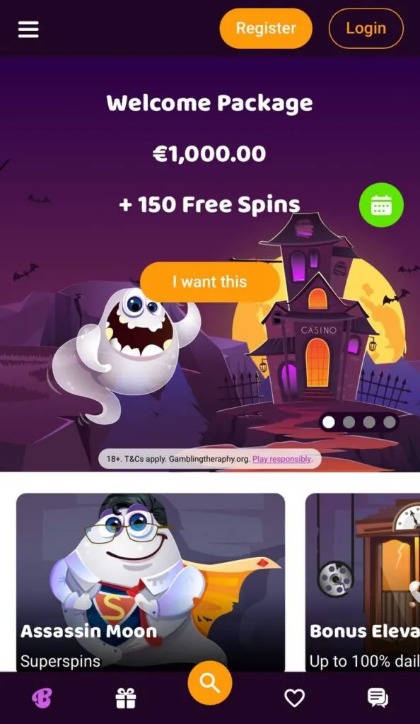 boo casino Mobile Experience